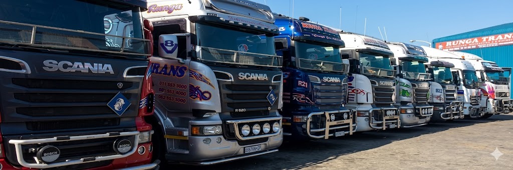 Runga Trans Specialist Fleet Lineup at Depot